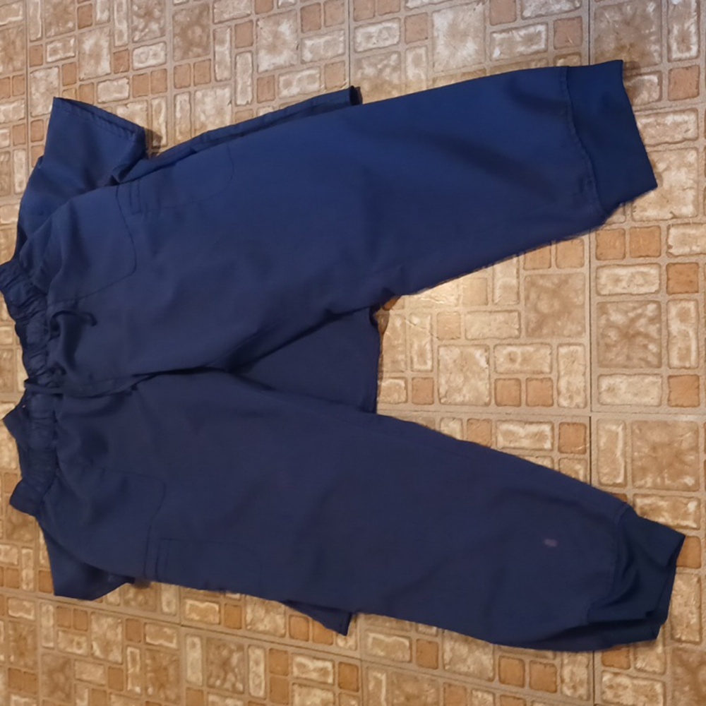 Scrub Star Scrub Navy Blue Shirt and Pants Set Size Xlarge - Picture 3 of 4